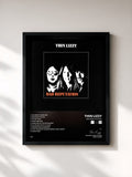 #noir Tableau de l'album Bad Reputation de Thin Lizzy, cadre noir, imprimé et encadré en France