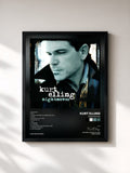 #noir Tableau de l'album Nightmoves de Kurt Elling, cadre noir, imprimé et encadré en France