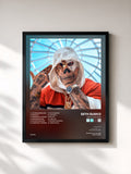 #noir Tableau de l'album Saint Sauveur de Seth Gueko, cadre noir, imprimé et encadré en France