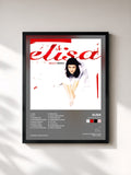 #noir Tableau de l'album Asile's World de Elisa, cadre noir, imprimé et encadré en France