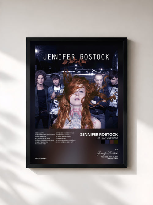 Jennifer Rostock · Mit Haut und Haar — Affiche encadrée
