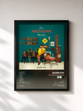 #noir From Michigan With Love von Quinn XCII als gerahmter Kunstdruck, schwarzer Rahmen, gedruckt und gerahmt in Frankreich