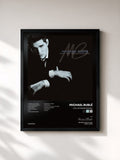 #noir Tableau de l'album Call Me Irresponsible de Michael Bublé, cadre noir, imprimé et encadré en France