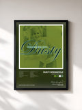 #noir Tableau de l'album Sings Classic Soul de Dusty Springfield, cadre noir, imprimé et encadré en France