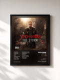 #noir Tableau de l'album The Storm de Tech N9ne, cadre noir, imprimé et encadré en France