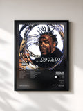 #noir Tableau de l'album It Takes a Thief de Coolio, cadre noir, imprimé et encadré en France