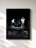 #noir Tableau de l'album Money Over Everyone 4 de P Money, cadre noir, imprimé et encadré en France