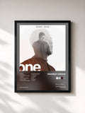 #noir Tableau de l'album ONE de Mahmut Orhan, cadre noir, imprimé et encadré en France