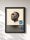 #noir Tableau de l'album Sing to the Moon de Laura Mvula, cadre noir, imprimé et encadré en France