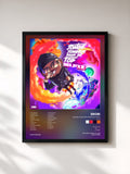 #noir Tableau de l'album Jonge Jongen Naar De Top 2 (Deluxe) de 3robi, cadre noir, imprimé et encadré en France