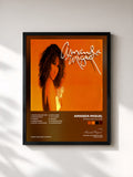 #noir Tableau de l'album Ámame una Vez Más de Amanda Miguel, cadre noir, imprimé et encadré en France