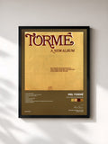 #noir Tableau de l'album The London Sessions de Mel Tormé, cadre noir, imprimé et encadré en France