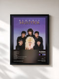 #noir Tableau de l'album The Hunter de Blondie, cadre noir, imprimé et encadré en France