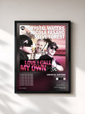 #noir Tableau de l'album Love I Call My Own de Crystal Waters, cadre noir, imprimé et encadré en France