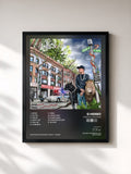 #noir Tableau de l'album Strictly 4 My Fans de G Herbo, cadre noir, imprimé et encadré en France