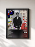#noir Tableau de l'album Graduation de Giriboy, cadre noir, imprimé et encadré en France