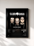#noir Tableau de l'album Vile Denaro de Club Dogo, cadre noir, imprimé et encadré en France