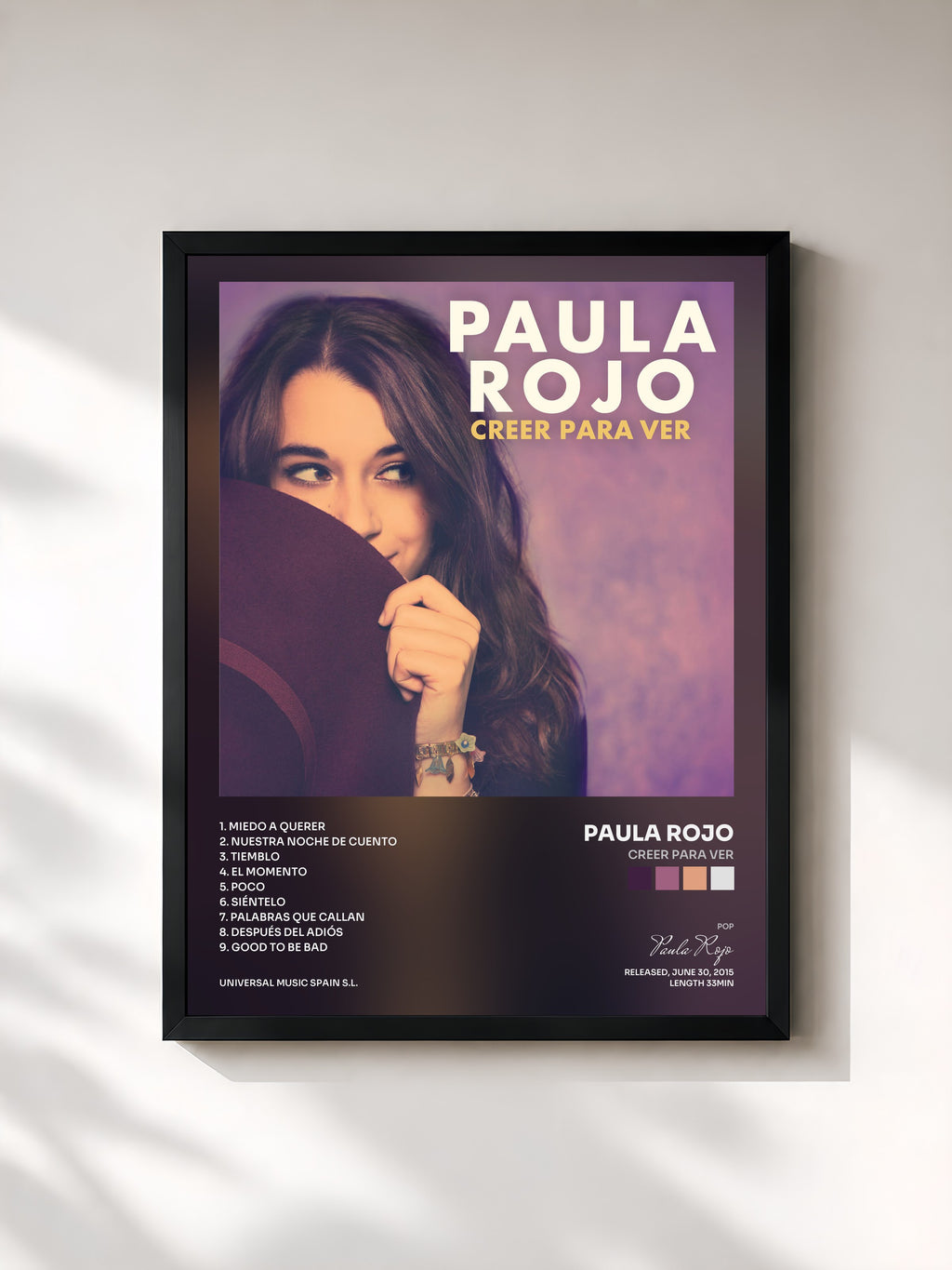 #noir Tableau de l'album Creer Para Ver de Paula Rojo, cadre noir, imprimé et encadré en France