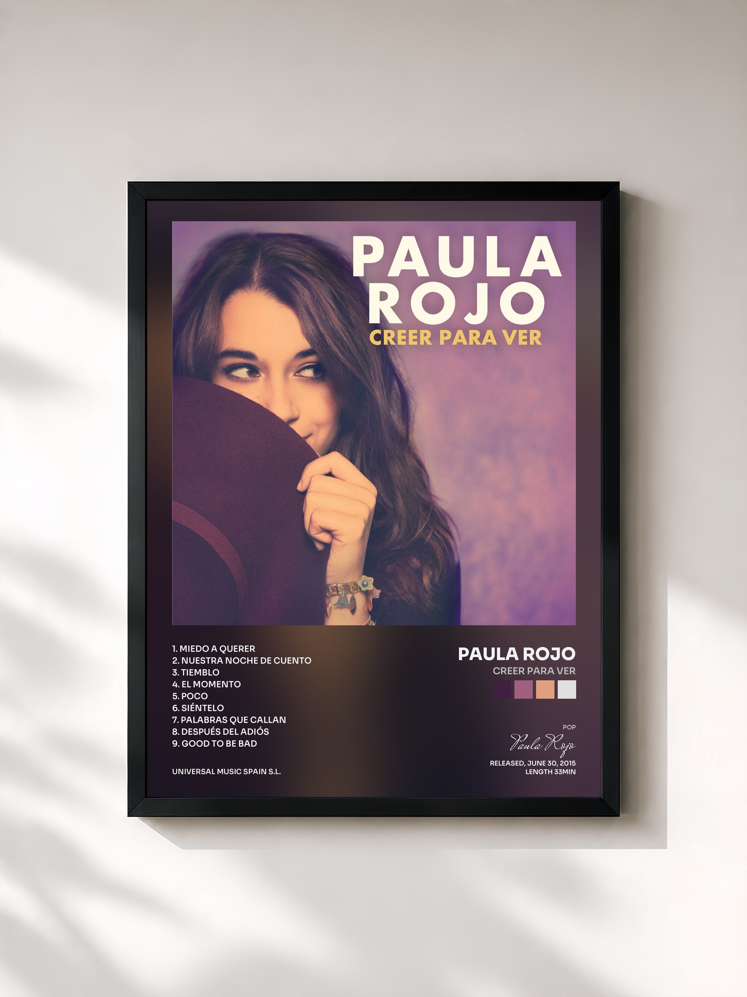 #noir Tableau de l'album Creer Para Ver de Paula Rojo, cadre noir, imprimé et encadré en France