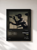 #noir Tableau de l'album Trying Times de James Blake, cadre noir, imprimé et encadré en France