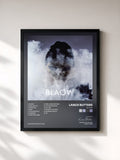 #noir Tableau de l'album BLAOW de Lance Butters, cadre noir, imprimé et encadré en France