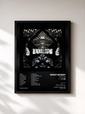 #noir Tableau de l'album Zero Kills de Night Skinny, cadre noir, imprimé et encadré en France