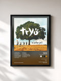 #noir Tableau de l'album Né quelque part de Tryo, cadre noir, imprimé et encadré en France