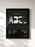 #noir Tableau de l'album Abel de Abel Pintos, cadre noir, imprimé et encadré en France