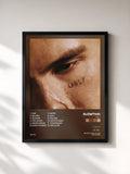 #noir Tableau de l'album UGLY de slowthai, cadre noir, imprimé et encadré en France