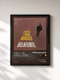 #noir Tableau de l'album Streets I Have Walked de Harry Belafonte, cadre noir, imprimé et encadré en France