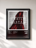 #noir Tableau de l'album Elypse de Camila, cadre noir, imprimé et encadré en France