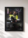 #noir Tableau de l'album Fast Life 2 de Azet, cadre noir, imprimé et encadré en France