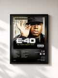 #noir Tableau de l'album My Ghetto Report Card de E-40, cadre noir, imprimé et encadré en France