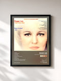 #noir Tableau de l'album Then Was Then Now Is Now! de Peggy Lee, cadre noir, imprimé et encadré en France