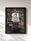#noir Tableau de l'album 61 Days In Church Volume 2 de Eric Church, cadre noir, imprimé et encadré en France