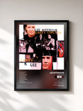 #noir Tableau de l'album Larry & Lee de Lee Ritenour, cadre noir, imprimé et encadré en France