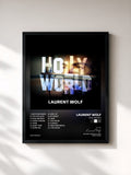 #noir Tableau de l'album Hollyworld de Laurent Wolf, cadre noir, imprimé et encadré en France