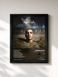 #noir Tableau de l'album Marracash - 10 Anni Dopo (Inediti e Rarità) de Marracash, cadre noir, imprimé et encadré en France