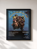 #noir Tableau de l'album Juicy Fruit (Disco Freak) de Isaac Hayes, cadre noir, imprimé et encadré en France