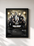 #noir Tableau de l'album Winner Stays On de Roll Deep, cadre noir, imprimé et encadré en France