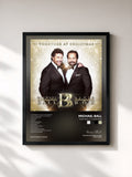 #noir Tableau de l'album Together At Christmas de Michael Ball, cadre noir, imprimé et encadré en France