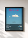 #noir Tableau de l'album what is life? de San Holo, cadre noir, imprimé et encadré en France