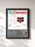 #noir Tableau de l'album Merry Christmas (Expanded Edition) de The Supremes, cadre noir, imprimé et encadré en France