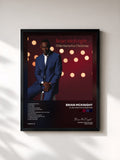 #noir Tableau de l'album I'll Be Home For Christmas de Brian McKnight, cadre noir, imprimé et encadré en France