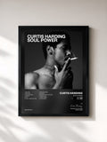 #noir Tableau de l'album Soul Power de Curtis Harding, cadre noir, imprimé et encadré en France