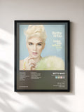 #noir Tableau de l'album Take Me When You Go de Betty Who, cadre noir, imprimé et encadré en France