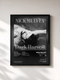 #noir Tableau de l'album Dark Harvest, Pt. 1 de Nick Mulvey, cadre noir, imprimé et encadré en France
