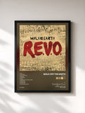 #noir Tableau de l'album R.E.V.O. de Walk Off the Earth, cadre noir, imprimé et encadré en France