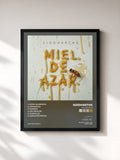 #noir Tableau de l'album Miel de Azar de Siddhartha, cadre noir, imprimé et encadré en France
