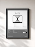 #noir Tableau de l'album SYML de SYML, cadre noir, imprimé et encadré en France